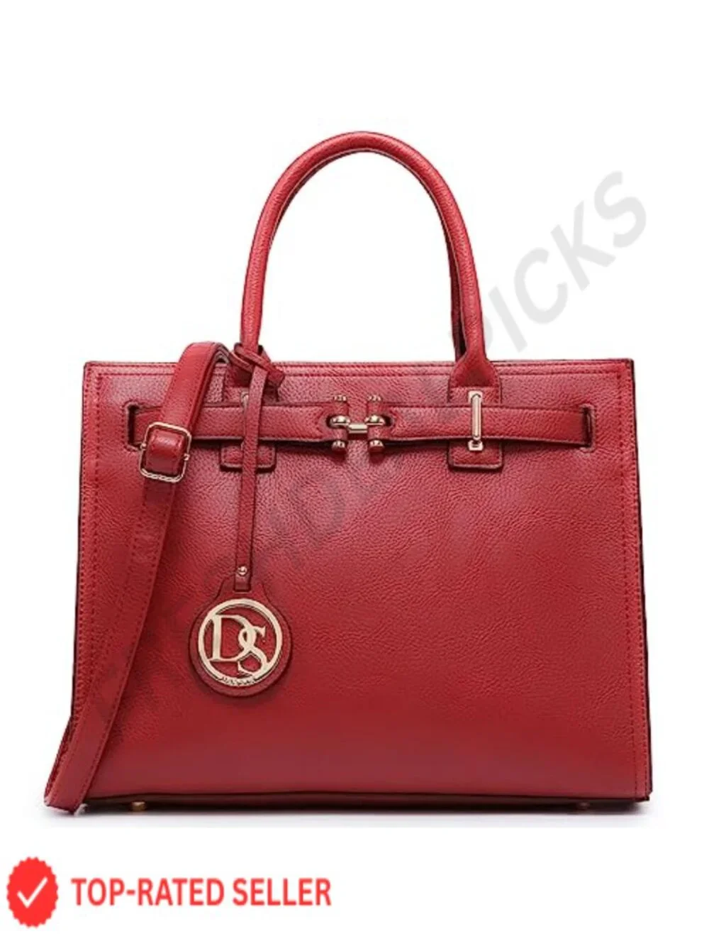 Vegan Leather Satchel Handbag Work Tote Shoulder Bag